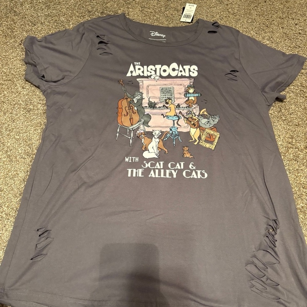 Disney Aristocats Gray T-Shirt
